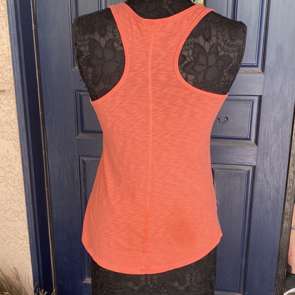 Unusual Peach Color-way Paraphrase Racerback Tank Top Soft Summer Eessential